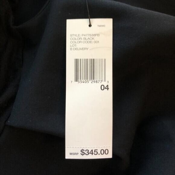 DKNY Donna Karen New York Black Off The Shoulder Wool Dress - Size 4 - Picture 5 of 9